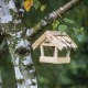Karmnik dla ptaków - z drewna kryty gontem Browin