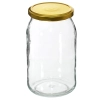 Słoik TO 900 ml z zakrętką złotą fi 82/6 - 6 szt.