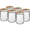 Słoik twist off 500 ml z kolorową zakrętką fi82/6 - 6szt.