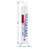 Termometr do lodówek i zamrażarek (-40C do +40C) 15cm