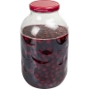 Słoik 5 L z ornamentem zakrętka bordo fi 100