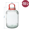 Słoik 10 L z plastikową pokrywą