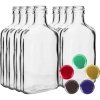 Butelka na nalewki piersiówka 100 ml+ zakrętka 8 szt.