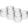 Słoik niski 330 ml - z zakrętką kolorową fi 82/6, 6szt.