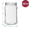 Słoik TO 300ml fi66 - 6szt.