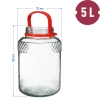 Słoik 5 L z plastikową pokrywą