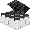 Zestaw 12 x słoik 150 ml + 30 etykiet do oznaczania przypraw