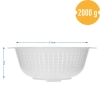 Forma serowarska na ser typu korycińskiego Ø 21/11 x 8,5 cm na 2 kg