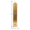 Termometr pokojowy ze złotą skalą (-10C do +60C) 28cm mix