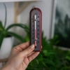 Termometr pokojowy ze srebrną skalą (-10C do +50C) 16cm mix