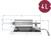 Nadziewarka pozioma 4 kg