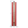 Termometr pokojowy ze złotą skalą (-40C do +50C) 16cm mix