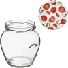 Słoik TO Amfora 580 ml z zakrętką kolorową fi82/6-6szt.