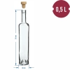 Butelka Marina z korkiem, biała 0,5 L