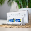 Stacja pogodowa RCC, DCF – elektroniczna, bezprzewodowa, podświetlana czujnik, biała