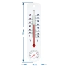 Termometr uniwersalny biały z higrometrem (-20C do +50C) 25cm
