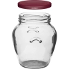 Słoik Amfora 580 ml (fi 82) z zakrętką bordo 6 szt