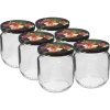 Słoik TO Gurken 425 ml zakrętką kolorową fi 82/6 - 6 szt.