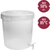 Pojemnik fermentacyjny 30 L z pokrywką i kranem
