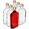 Butelka Piersiówka 500 ml z zakrętką, 6 szt.