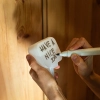 Nawadniacz do roślin - tabliczka biała z ceramiczną nóżką, 200 ml