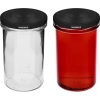 Słoik prosty 545 ml (fi 82) - z czarną zakrętką, 6 szt.