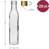 Butelka Maraska 250 ml z zakrętką, 6 szt.