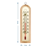 Termometr pokojowy ze złotą skalą (-10C do +50C) 16cm