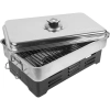 Portable smoker with thermometer & fruit woodchips