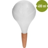 Kula nawadniająca do roślin, biała matowa z ceramiczną nóżką, 400ml