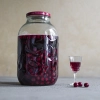 Słoik 5 L z ornamentem zakrętka bordo fi 100