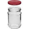 Słoik 250 ml fi66/4 zakrętka bordo - 6 szt.