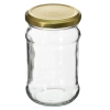 Słoik TO 300 ml ze złotą zakrętką fi 66 - 6szt.