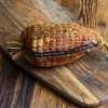 Siatka wędliniarska z etykietą, o wymiarach 15 cm x 4 m, z wytrzymałością termiczną 125C
