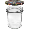 Słoik 350 ml z zakrętką kolorową - 6 szt.