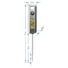 Elektroniczny termometr kuchenny, LCD (-50C do +200C)