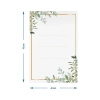 Etykiety samoprzylepne 60 x 90 mm na butelki, słoiki, prezenty wzór florystyczny - 20 szt.