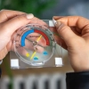 Termometr uniwersalny z higrometrem transparentny, samoprzylepny (-50C do +50C)