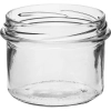 Słoik prosty 235 ml (fi82) z zakrętką bordo 6 szt.