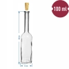Butelka na nalewkę 100 ml 6 szt.+ 6 korków