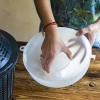 Lejek plastikowy biały fi 25cm