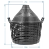 Balon do wina 25 L w koszu plastikowym