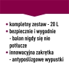 Balon do wina lekki, nietłukący, z szelkami, 20 L
