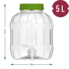 Wielofunkcyjny słoik z kranikiem 5 L