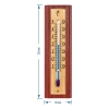 Termometr pokojowy ze złotą skalą (-10C do +50C) 12cm, mix