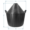 Balon do wina 54 L w koszu plastikowym