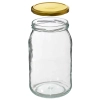 Słoik TO 900 ml z zakrętką złotą fi 82/6 - 6 szt.