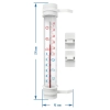 Termometr zewnętrzny (-50C do +50C) 23cm mix, polska produkcja