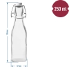 Butelka Kwadratowa hermetyczna 250 ml