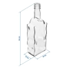Butelka Klasztorna 500 ml, z zakrętką, biała - 6szt.